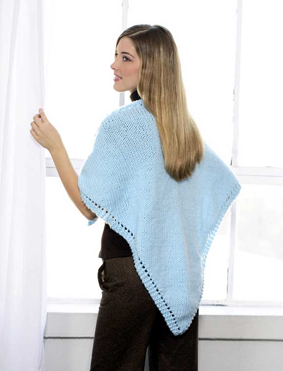 Triangular Shawl to Knit Pattern (back)